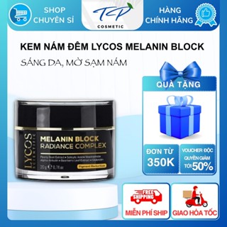 Kem Nám Đêm MELANIN BLOCK LYCOS giảm thâm nám tàn nhang, dưỡng trắng da không đều màu, da lão hóa.