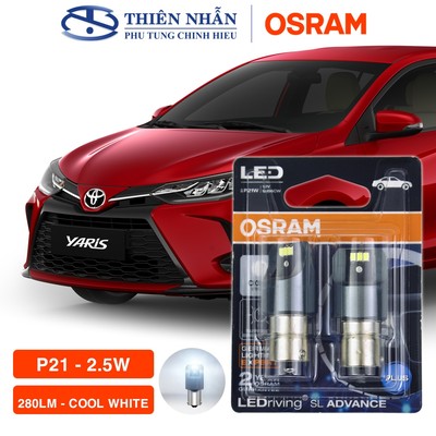 Bóng đèn Led Osram P21 tín hiệu, báo rẽ, demi, định vị, lùi, biển số, nội thất,.. siêu sáng trắng 9456CW 2.5W