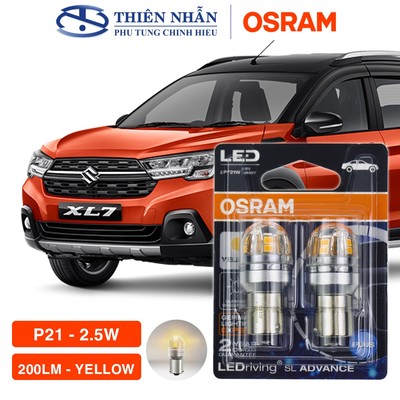 Bóng đèn Led Osram P21 tín hiệu, báo rẽ, demi, định vị, lùi, biển số,.. siêu sáng vàng 9456Y 2.5W