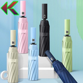 Ô dù che mưa đi nắng 10 nan mở tự động gấp nhỏ gọn cầm tay 2 chiều cỡ lớn