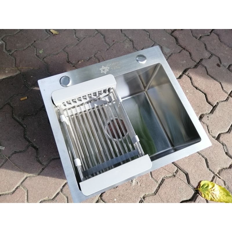 chậu rửa bát 1 hố đúc 45x40