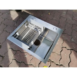chậu rửa bát 1 hố đúc 45x40