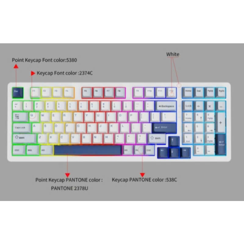 Bàn phím cơ không dây Sorex SK98W | 3mode | Mạch xuôi | Led RGB | Full Foam Full Mod | Gasket Mount | BigBuy360 - bigbuy360.vn
