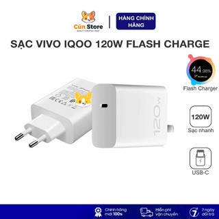  Bộ sạc Vivo iQOO 120W Flash Charge cho Vivo X100 Ultra iQOO Neo 9 Neo 10 Pro zin | Bảo hành 6tháng 