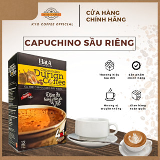 Cà phê hòa tan Cappuccino Hạt A Cafe 4 in 1 vị sầu riêng tự nhiên, Đậm đà hương vị Việt, 216/18 gr