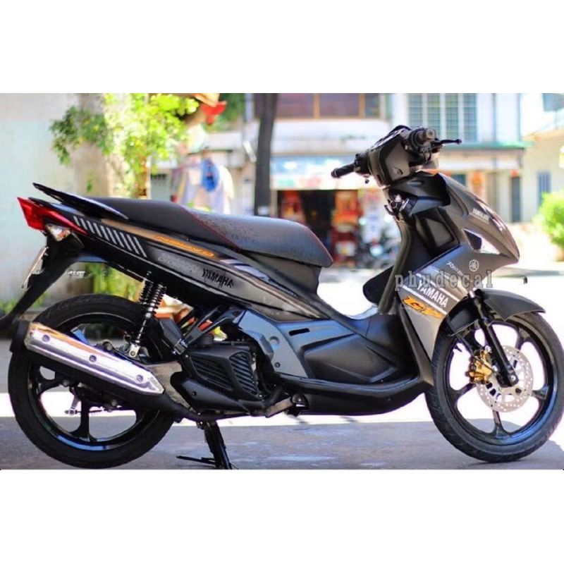 Tem Rời Dán Xe Nouvo 4 LX Xám đen nhám