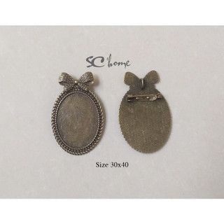 Phôi cài áo loại lớn (size là kích thước phần trang trí)