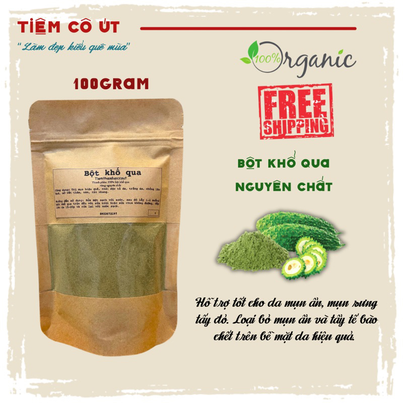 Tiệm Cô Út - 100g Bột khổ qua đắp mặt handmade