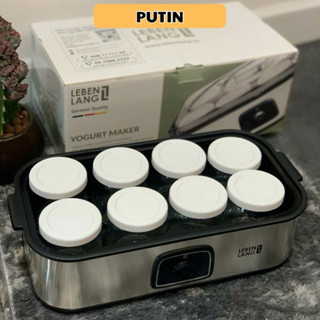 Máy làm sữa chua lebenlang LBL9139, bộ 8 cốc thuỷ tinh , máy ủ sữa chua kèm hộp thuỷ tinh - Bảo hành 24 tháng-Putin