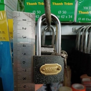 Ổ khóa treo đen càng dài