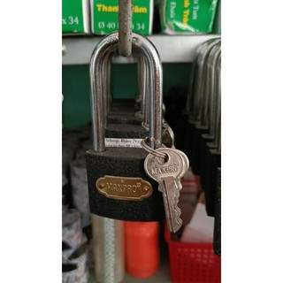 Ổ khóa treo đen càng dài