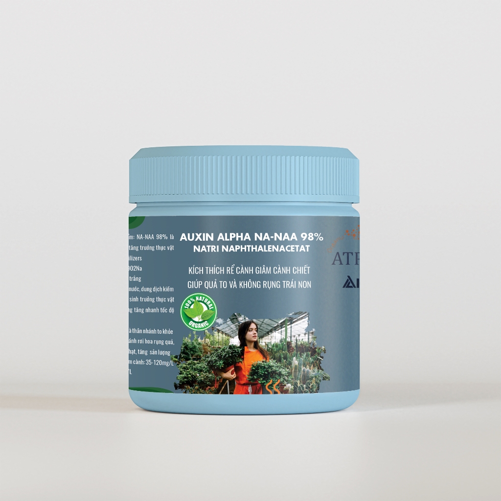 ATP Farm - Auxin NA - NAA 98% : Hủ 50g - 100g Hỗ trợ siêu kích rễ điều hoà tăng trưỡng thực vật ICL-