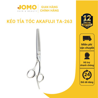 Kéo Tỉa Tóc AKAFUJI TA 263 răng cong SIZE 6.0 inches Thép Nhật Cao Cấp - Jomo Hair & Beauty