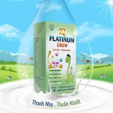 Sữa bot pha sẵn IQ platinum Grow hương vani dung tích 110ml 1 thùng 48 hộp date new