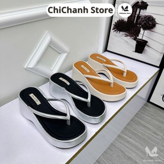  Dép kẹp đế phối cao 6p chất da mềm mại đế nhẹ bọc full êm ái thoải mái G306 