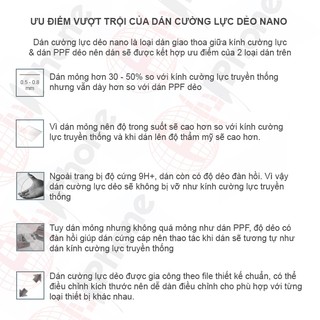 Dán cường lực dẻo nano trong hoặc nhám cho Nokia E72