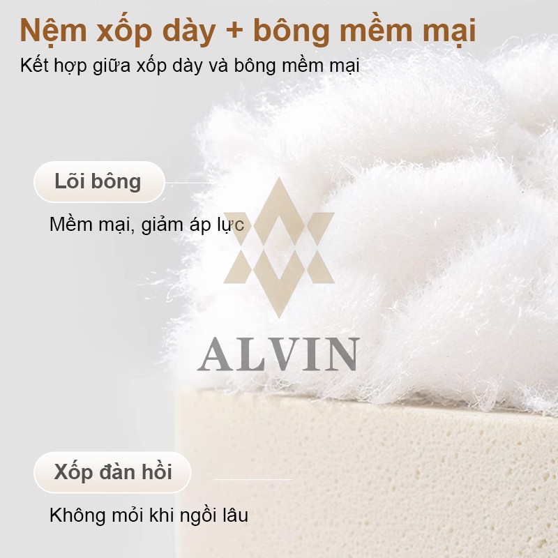ALVIN Ghế Sofa Đôi Phòng Khách Kiểu Gấp 150cm Phong Cách Kem Đệm Bông Sữa 2025 Ghế Sofa Giường 3in1 | BigBuy360 - bigbuy360.vn