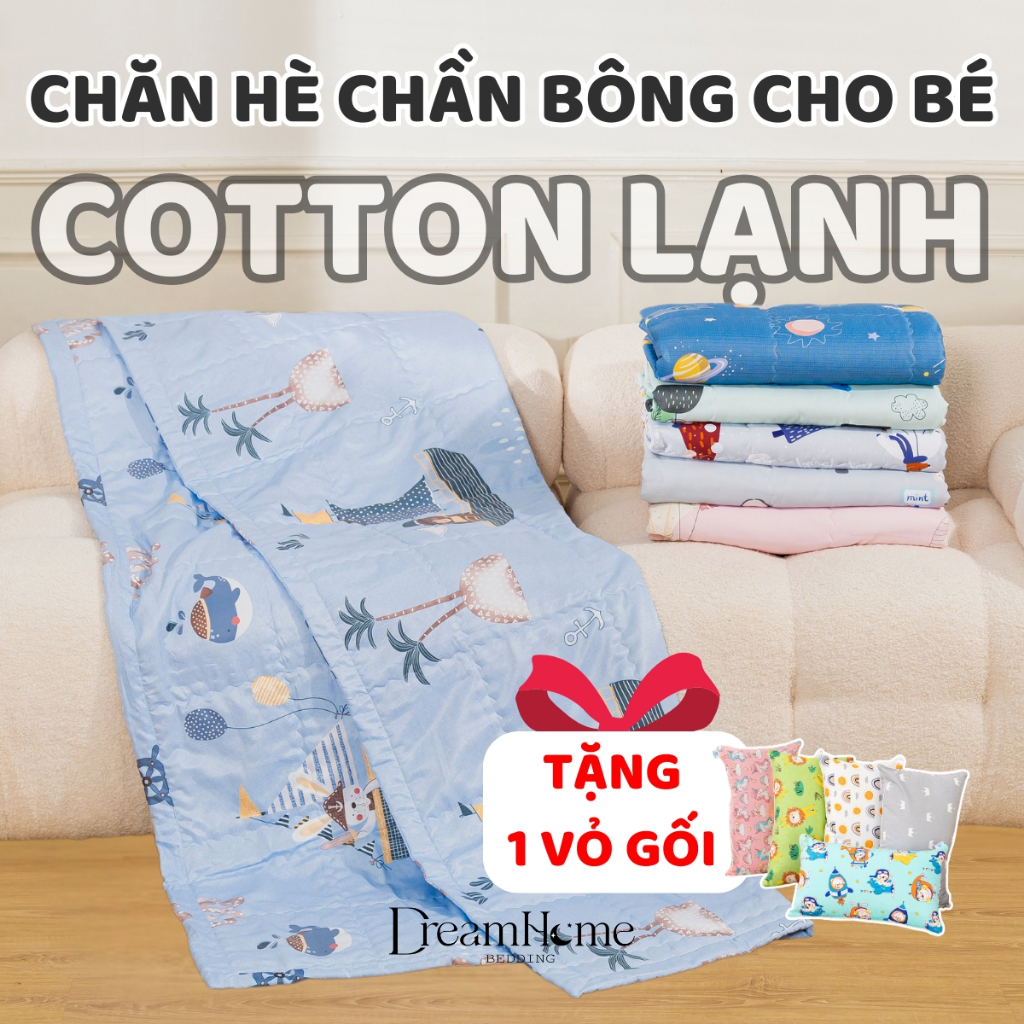 Chăn Cho Bé Đi Học Mầm Non Tiểu Học Nhiều Mẫu Vải 1M2x1M6, Chăn Hè Thu Trẻ Em Trần Bông Mỏng - AMELI