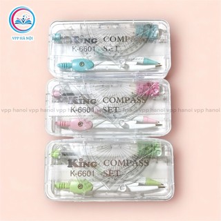 Bộ Compa Eke Thước Kẻ KING 7 Món - Dành cho học sinh