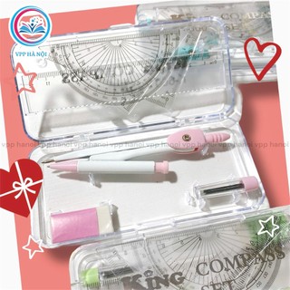 Bộ Compa Eke Thước Kẻ KING 7 Món - Dành cho học sinh