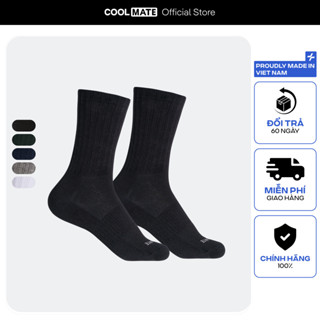 Tất thể thao active cổ dài thấm hút tốt Coolmate