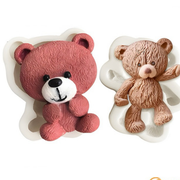 Khuôn silicon gấu misa