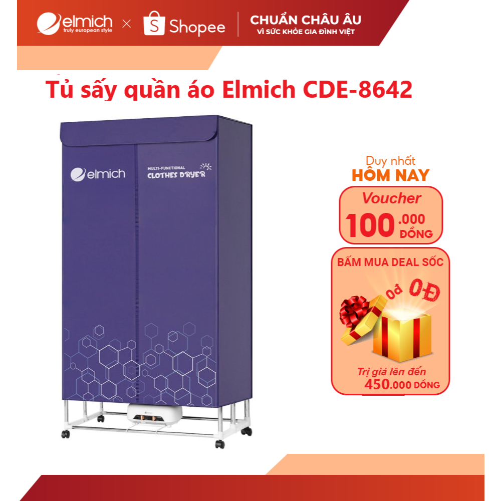 Tủ sấy quần áo Elmich CDE-8642/41