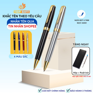 Bút ký cao cấp khắc tên theo yêu cầu TopGift IM010 Xoay mở ngòi - Quà tặng sinh nhật, thầy cô