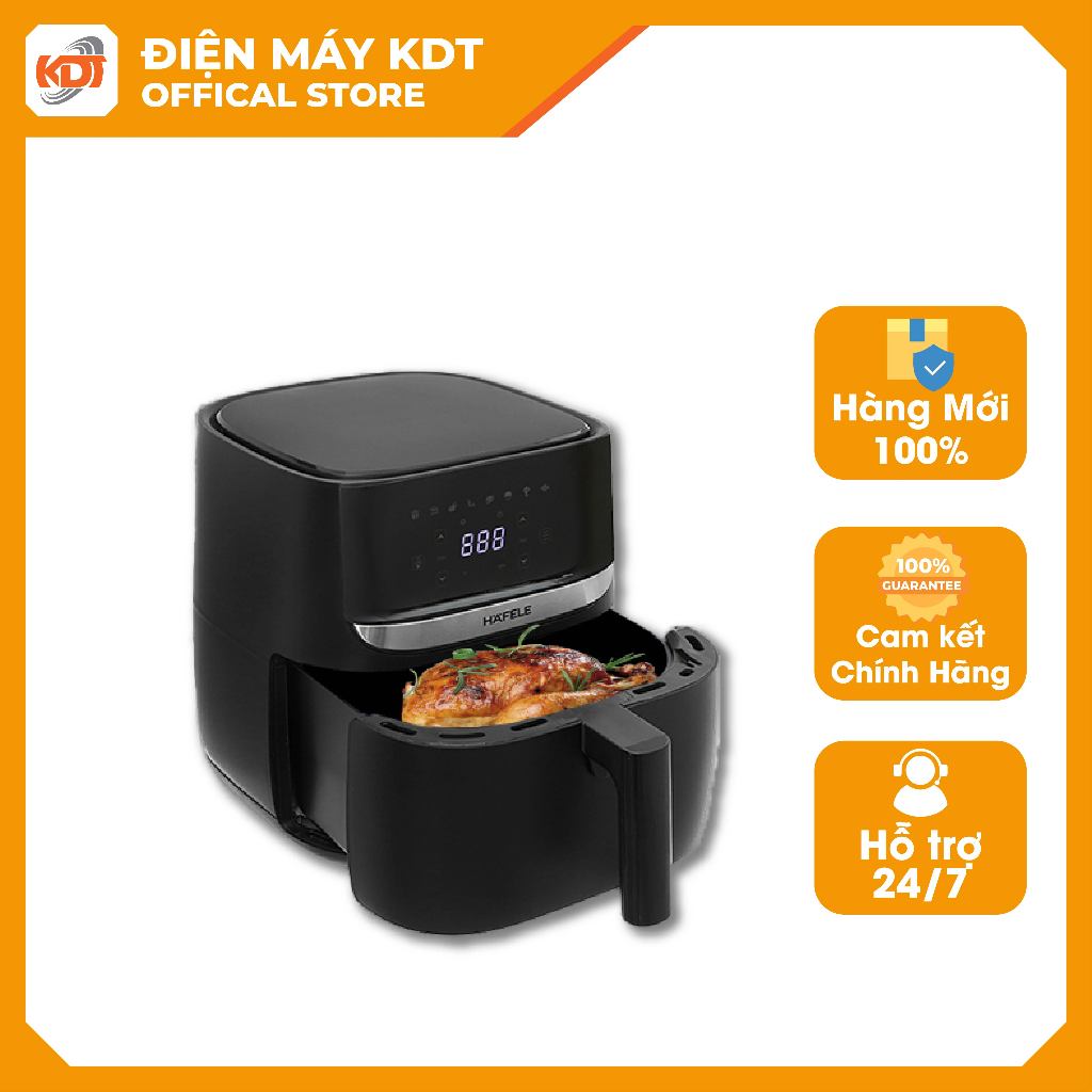 Nồi Chiên Không Dầu Hafele HS-AF502B 535.43.713, 5.7L, Thép Không Gỉ, Chống Dính - KDT89