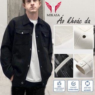 Áo khoác ngoài Da Lộn Túi hộp nam nữ mùa thu đông cao cấp bigsize Avocado đẹp