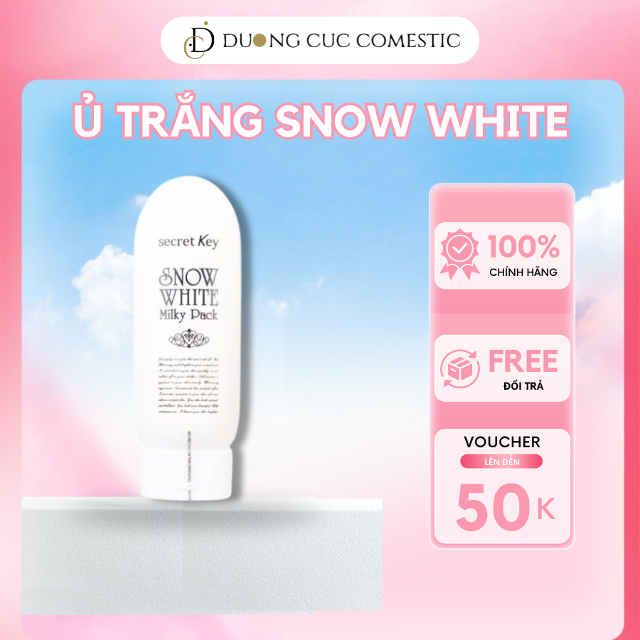 Kem dưỡng trắng toàn thân Secret Key Milky Pack dưỡng ẩm và làm trắng mịn da 200g Hàn Quốc DC96