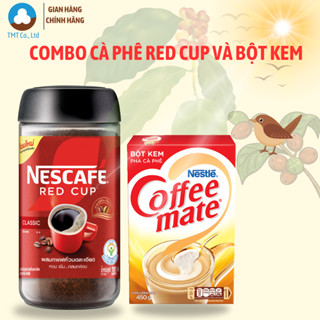 Combo 1 Nescafe Red cup 200g và 1 Hộp bột kem pha cà phê, trà sữa Coffee Mate 450g