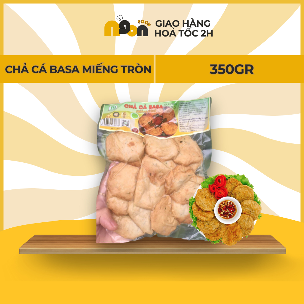Chả cá basa miếng tròn 350g Ngon Food Giao Hàng Hỏa Tốc Tại Hà Nội