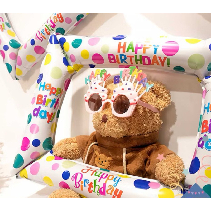 Bong Bóng Khung Hình, Bóng Khung Ảnh Check In Chụp Hình Selfie, Đạo Cụ Trang Trí Tiệc Sinh Nhật - Ha