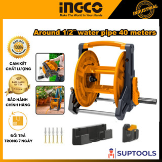  Khung rulo cuộn ống nước INGCO HHR40122 quấn ống 1 2" dài 40m  Chính hãng  