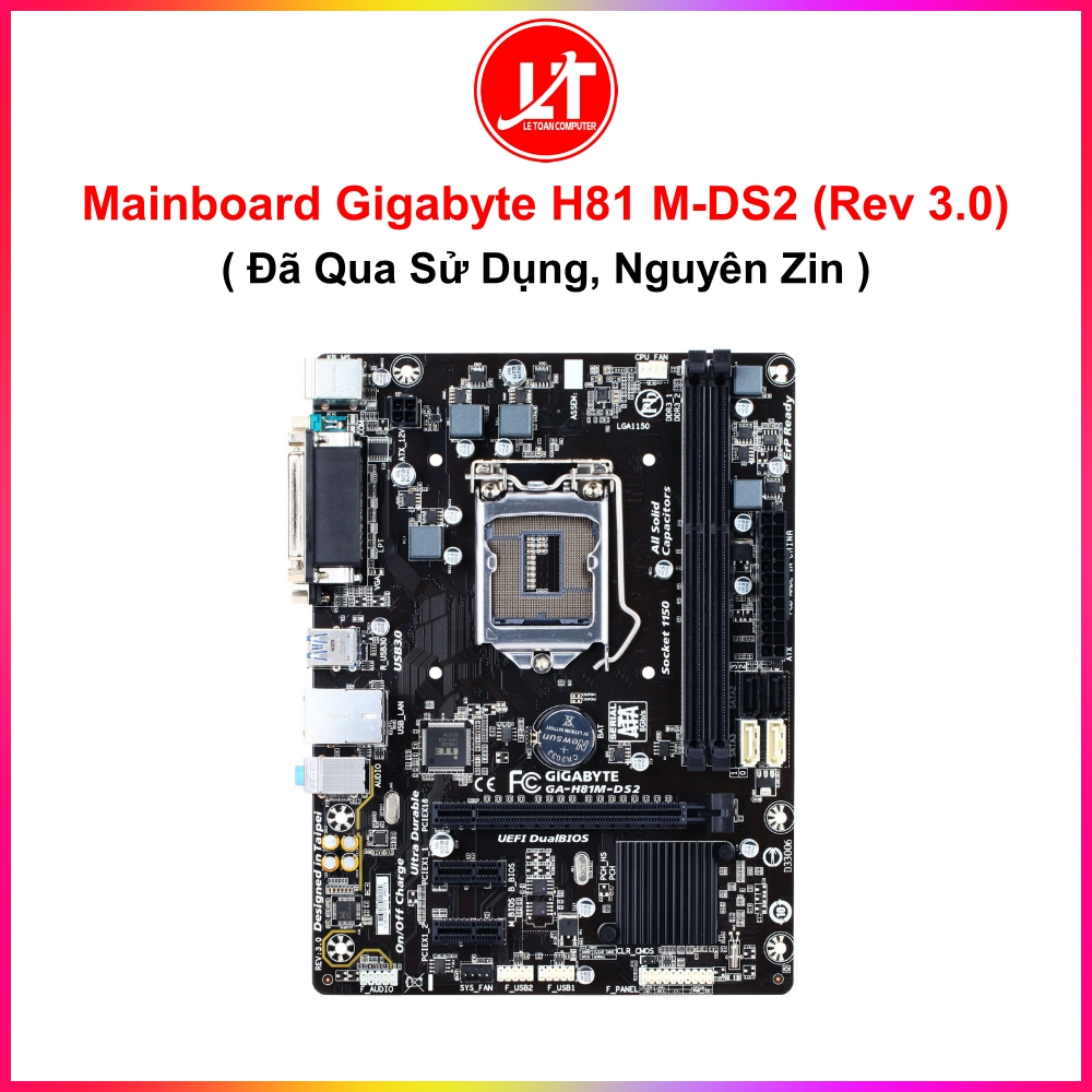 Mainboard Gigabyte H81 M-DS2 (Rev 3.0) - Đã Qua Sử Dụng