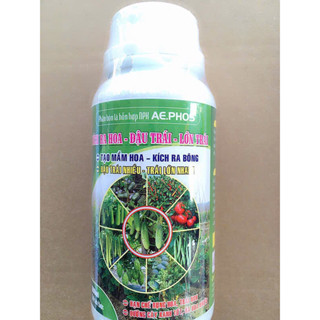  500 ML Phân bón lá giúp ra hoa và đậu trái nhiều trên cây khổ qua bầu bí các loại đậu mướp dưa hấu 