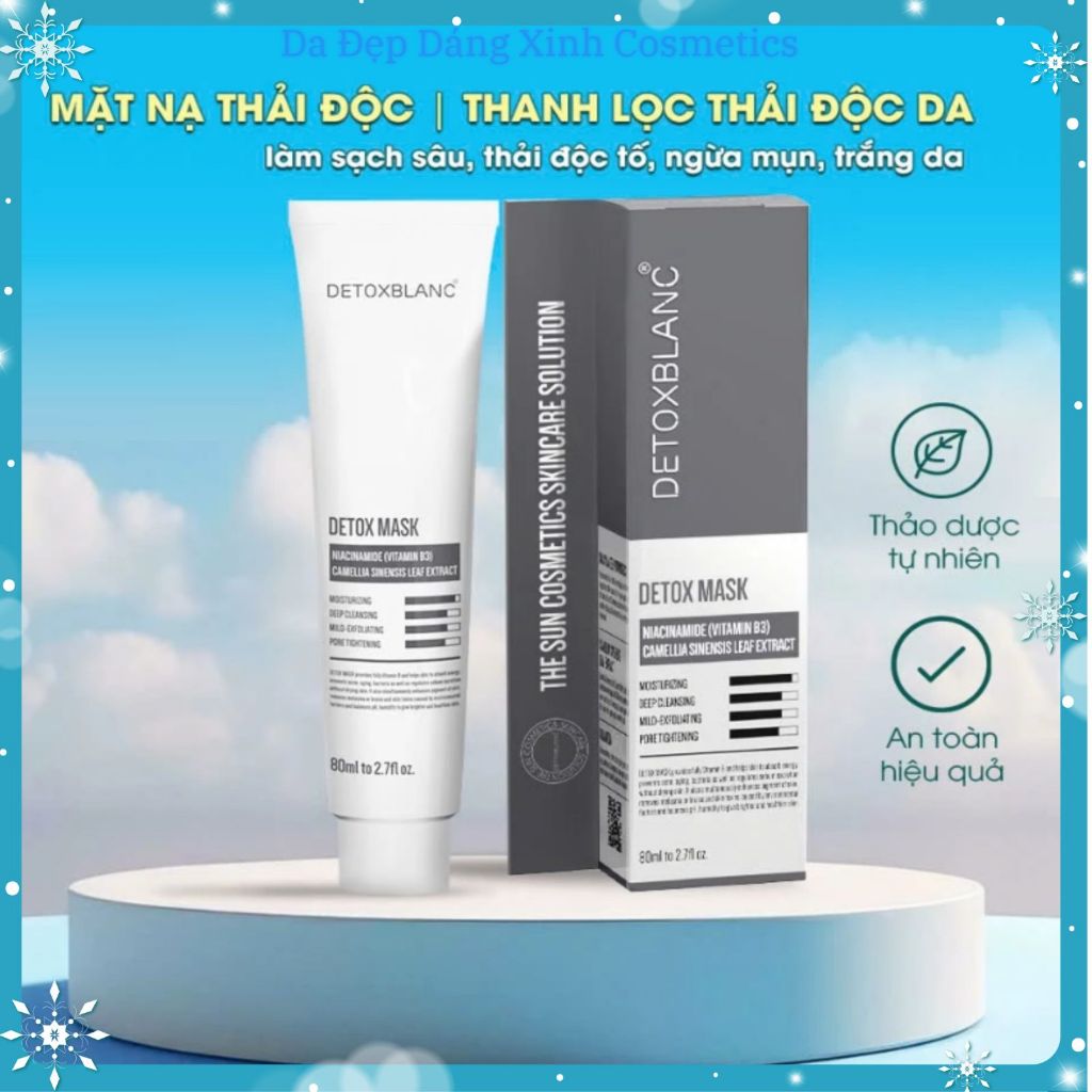 [Chính hãng]Mặt nạ thải độc trắng da Detox blanc(Detox mask 80ml)