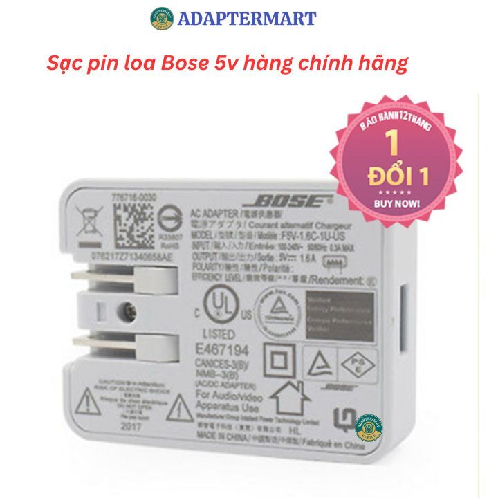 Cục sạc bose 5v dùng cho loa - tai nghe -  hàng zin