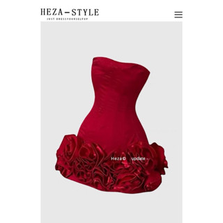 [HEZA] VÁY ỐNG KIỂU PHÁP VÁY HOA BA CHIỀU CAO CẤP CHO NỮ