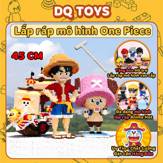 Mô hình lắp ghép Luffy one piece  mini zoro choper lắp ráp xếp hình anime to cỡ lớn 46cm giá rẻ DQ TOYS