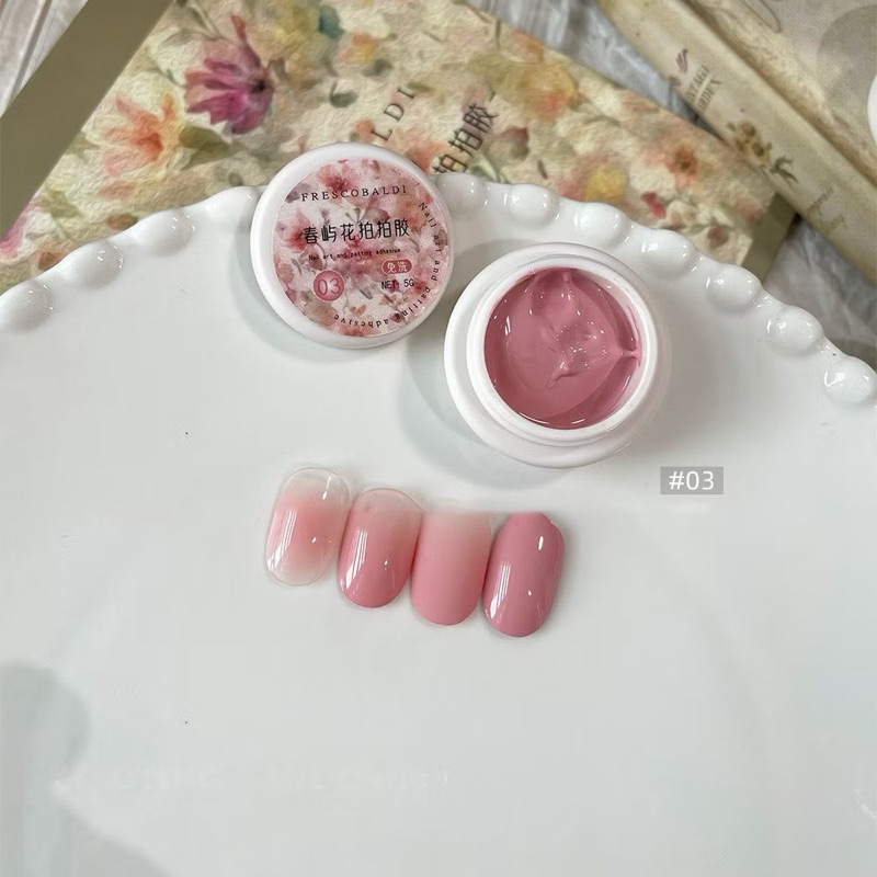 Sơn gel nén ,dặm Ombre màu hồng H32