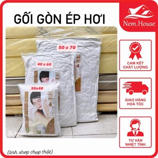 Ruột Gối Gòn Ép Hơi ( có khóa kéo ) Bông Gòn Mềm Không Xẹp Lún