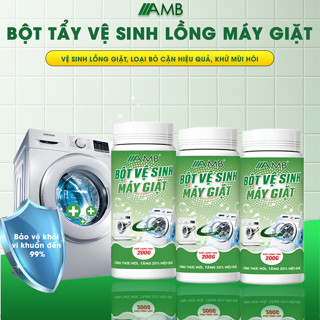 Bột tẩy lồng máy giặt AMB vệ sinh lồng giặt loại bỏ cặn hiệu quả, làm sạch khử mùi hôi, nấm mốc