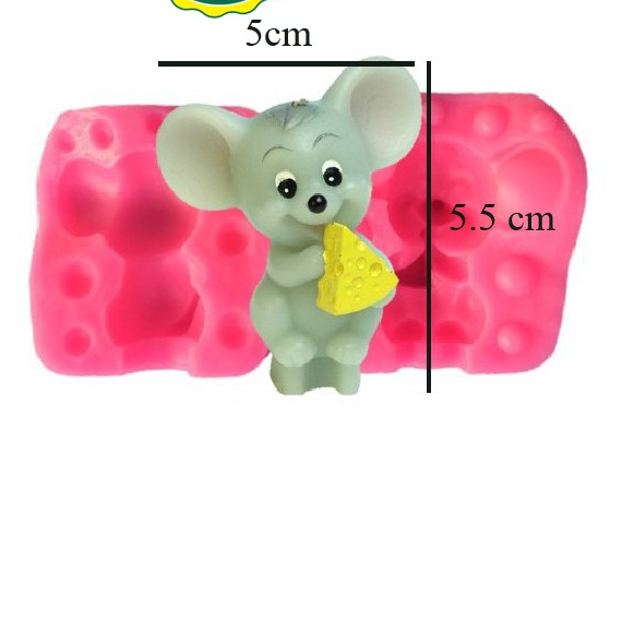 Khuôn Chuột Phô Mai / Khuôn Silicon Khuôn Trang Trí/Khuôn Bánh Sinh Nhật / Bánh Thạch