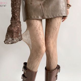 Quần tất ren hoa lolita mùa hè,quần tất mỏng che khuyết điểm,phối cùng giày bốt 12747