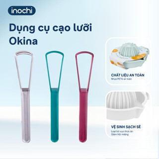 Combo 3 cạo lưỡi nhựa dụng cụ nạo lưỡi bàn chải vệ sinh lưỡi cao cấp INOCHI
