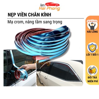 Cuộn 13M Nẹp Viền Trang Trí Chân Kính Ô Tô Mạ Crom Bản 1cm - 2cm - 3cm nẹp viền kính- nẹp cửa xe