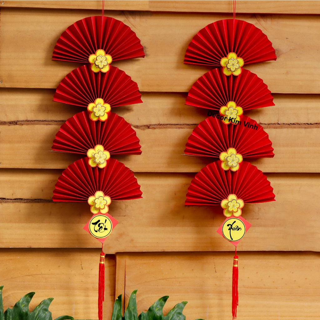 Dây Quạt Đỏ DQ01 Phụ Kiện Decor Trang Trí Tết