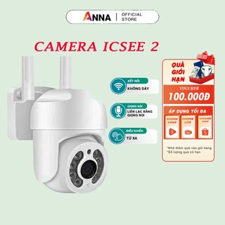  Camera ICSEE 2 Wifi Camera Giám Sát Trong Nhà Ngoài Trời Xoay 4 Chiều Dễ Dàng Cài Đặt Quan Sát Ban Đêm Hiệu Quả GD912 